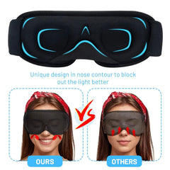 3D Sleeping Mask Block Out Light Sleep Mask for Eyes Soft Sleeping Aid Eye Mask