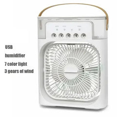 Portable Air Conditioner - USB Electric Fan Cooler LED Night Light Water Mist
