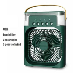Portable Air Conditioner - USB Electric Fan Cooler LED Night Light Water Mist