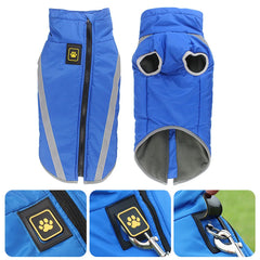 New Waterproof Thermal Vest For Dogs Winter Clothing For Fat Dogs Thick Warm Vest For Larger Dog Puppy Jacket 6XL Pug Shepherd