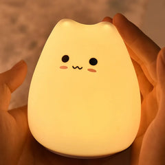 Colorful Cat LED Silicone Night Light