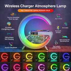 etooth Speaker Wireless Charger LampBlu