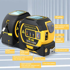 3 In 1 Laser Tape Measure