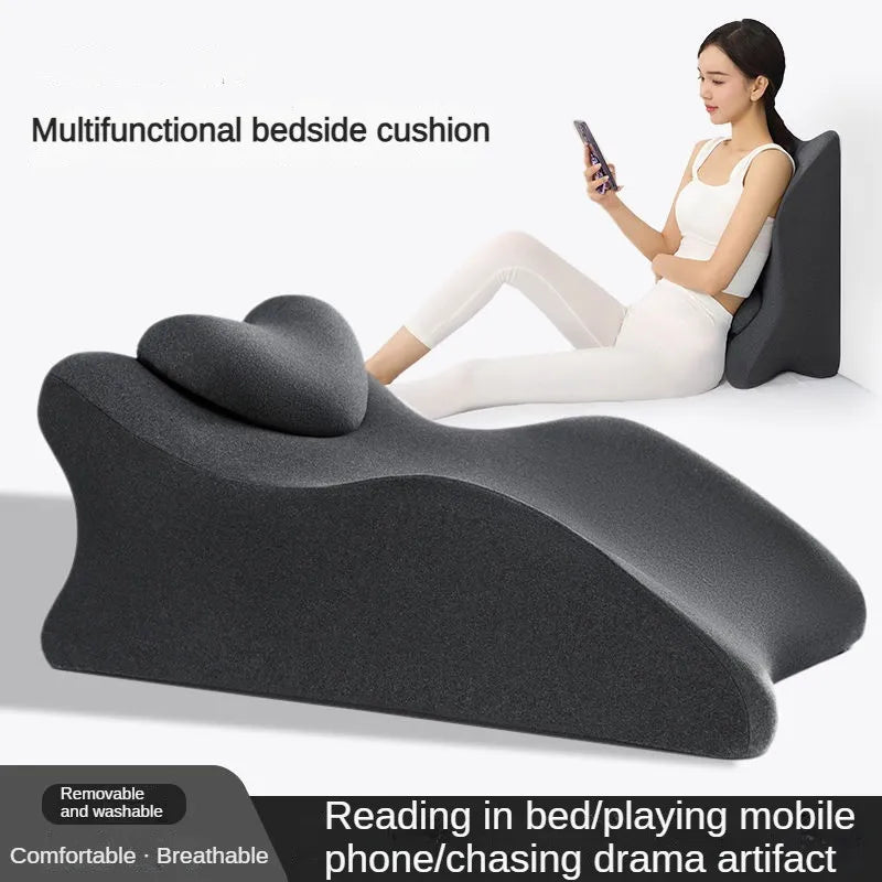 Multifunctional Memory Foam Wedge Pillow – Ergonomic Comfort for Rest, Reading & Recovery