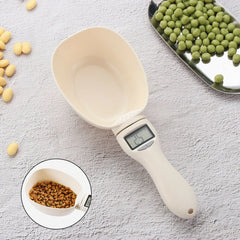 Digital Pet Food Measuring Scoop – Electronic Dog & Cat Food Scale with LED Display