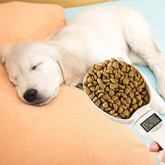Digital Pet Food Measuring Scoop – Electronic Dog & Cat Food Scale with LED Display