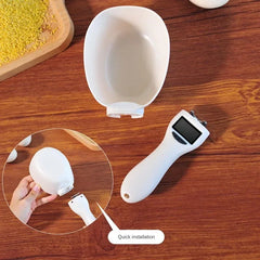 Digital Pet Food Measuring Scoop – Electronic Dog & Cat Food Scale with LED Display