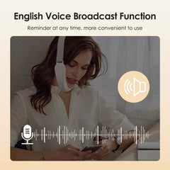 EMS V-Face Beauty Device Intelligent English Voice Electric Facial Lifting Shaping Massager Removing Double Chin Skin Tightening