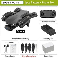 New L900 Pro GPS Drone 4K Professional Dual Camera 5G Wifi Photography Brushless Foldable Quadcopter RC Distance 1.2KM Dron Toy