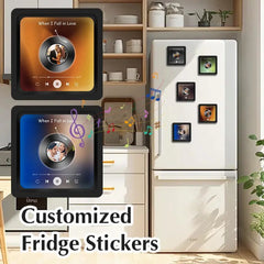 Personalized Music Fridge Magnet – Add Your Favorite Song and Photo!