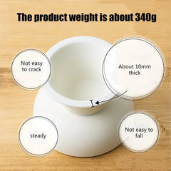 Cat High Foot Ceramics Bowls Small Medium Dog Food Water Feeder Pet Drinking Eating Dishes Cats Puppy Elevated Feeding Bowl
