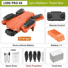 New L900 Pro GPS Drone 4K Professional Dual Camera 5G Wifi Photography Brushless Foldable Quadcopter RC Distance 1.2KM Dron Toy