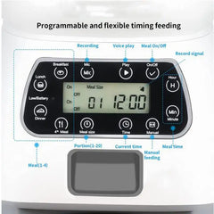 3.5L Pet Automatic Feeder For Cats Dogs Smart Food Dispenser Steel Bowl Auto Timer Dog Cat Pet Feeding Pet Supplies