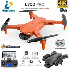 New L900 Pro GPS Drone 4K Professional Dual Camera 5G Wifi Photography Brushless Foldable Quadcopter RC Distance 1.2KM Dron Toy