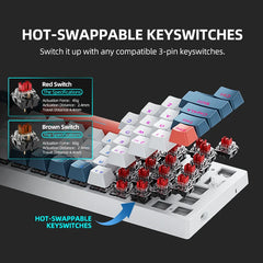 Machenike K500-B61 Mini Mechanical Keybaord 60% Form Factor 61Keys