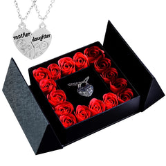 Eternal Rose Necklace & Pendant – A Gift of Timeless Beauty