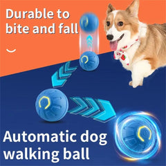 Dog Toy Ball Electronic Interactive Pet Toy Moving Ball Usb Automatic Moving Bouncing For Puppy Birthday Gift Pro G6d6