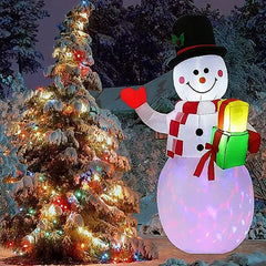 5FT Inflatable Snowman Santa Claus Christmas Outdoor shop Decorations LED