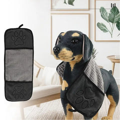 "Microfiber Pet Towel – Super Absorbent Quick-Drying Bathrobe for Dogs & Cats"