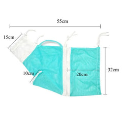 Cat Grooming Shower Bag Mesh Polyester Wash Mesh Bags Adjustable Cats Restraint Bag Prevent Scratching For Bathing Nail Trimming