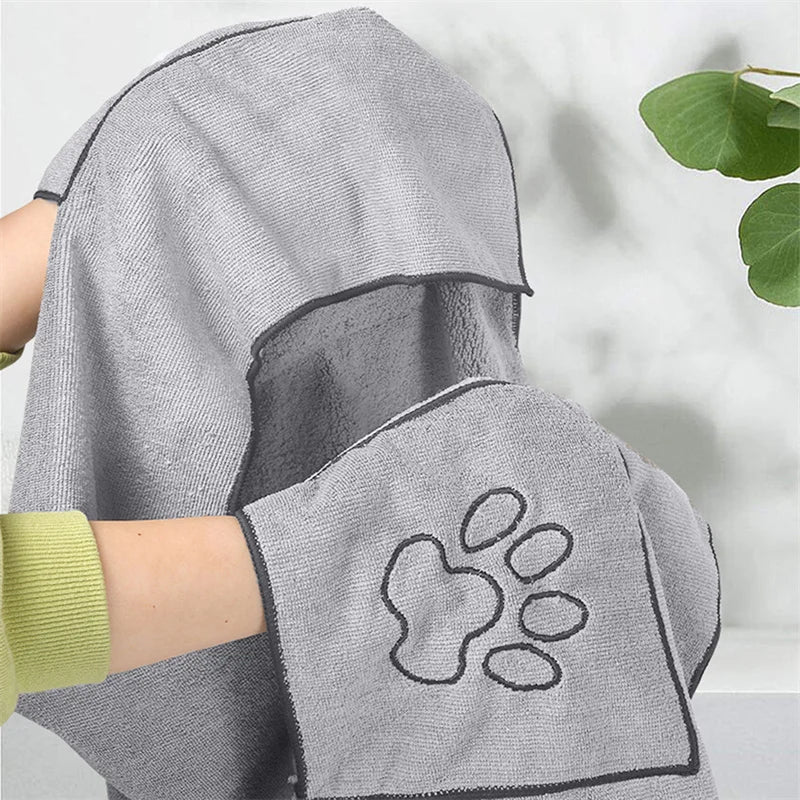 Microfiber Bathrobe Bath Towels Quick-Drying
