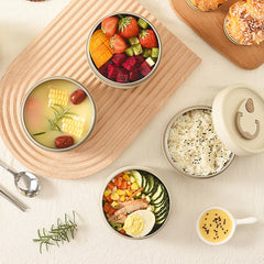 Bento Lunch Box Set Portable Keep Warm Lunch Container With Insulated Bag Microwaveable Leakproof Stainless Steel Thermal Box