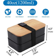 Stackable Bento Lunch Box with Insulated Bag
