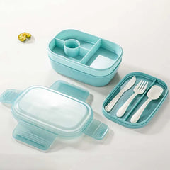 Bento Lunch Box for Kids Adult Bento Boxes Lunch Containers with Spoon and Fork Toddler Bento Containers for Daycare or School