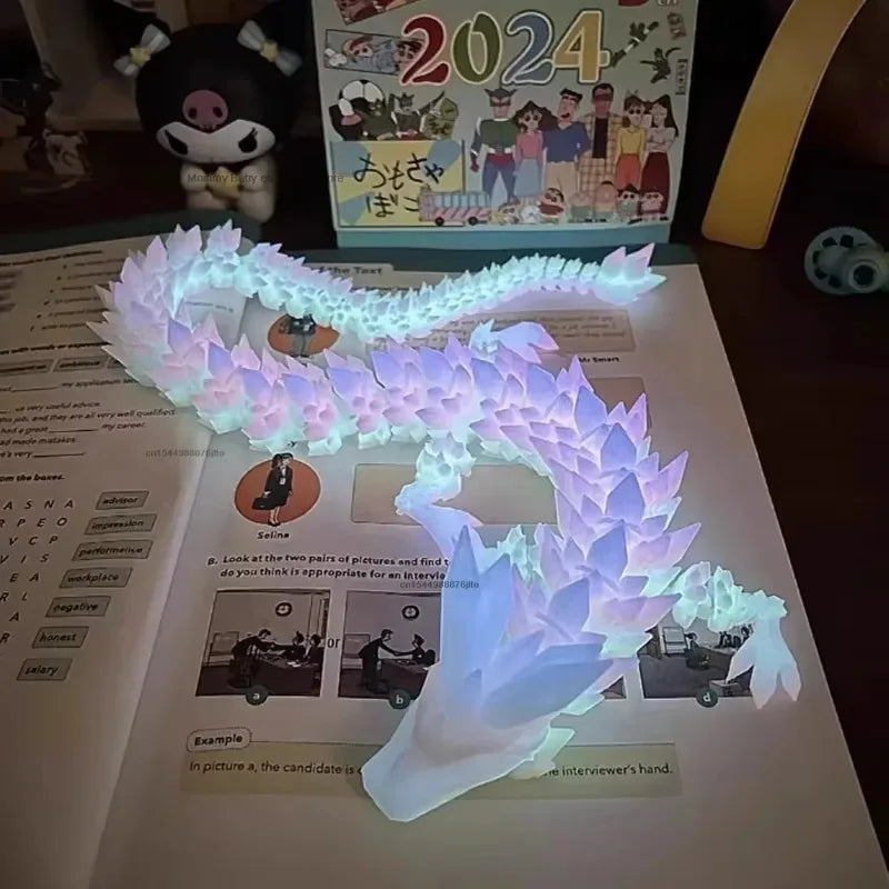 Glow-in-the-Dark 3D Printed Dragon
