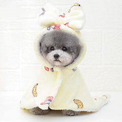 Pet Bathrobe – Hooded Quick-Drying Towel for Dogs & Cats