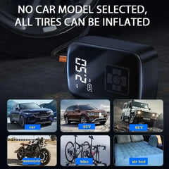 Portable Wireless Motorcycle Air Compressor Pump