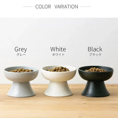 Cat High Foot Ceramics Bowls Small Medium Dog Food Water Feeder Pet Drinking Eating Dishes Cats Puppy Elevated Feeding Bowl