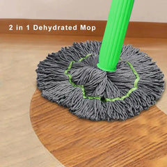 Dual Power: 2-in-1 Dehydrated Floor Cleaning Mop