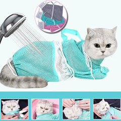 Cats Grooming Bag Breathable Mesh Multi-purpose For Nail Cutting Beauty Medication Feeding