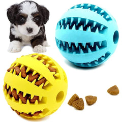 Interactive Rubber Balls for Dogs and Cats, Chewing Toys for Small and Large Dogs, Tooth Cleaning, Indestructible Dog Ball