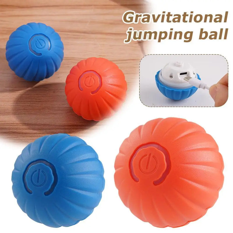 Dog Smarts Bouncing Ball Automatic Rolling Cats Ball Toy Type-c Charging Dog Toys Pet Training Dog Interactive Toys For Dogs