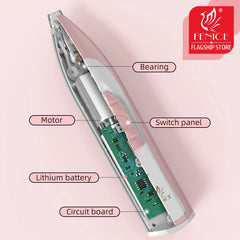 Fenice Electric Dog Clippers Professional Pet Foot Hair Trimmer Dog Grooming Hairdresser Dog Shear Butt Ear Hair Cutter