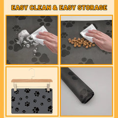 Absorbent Pet Mat for Food and Water No Stains Quick Dry