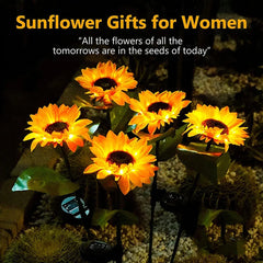 Sun Flower Smart Sense LED Waterproof Garden Lights