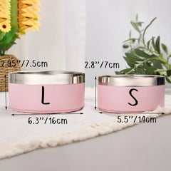Personalized Stainless Steel Dog & Cat Bowls with Name – Custom Pet Gift & Treat Labels