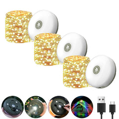Glow Anywhere: Magnetic String Lights for Instant Ambiance!