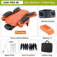 New L900 Pro GPS Drone 4K Professional Dual Camera 5G Wifi Photography Brushless Foldable Quadcopter RC Distance 1.2KM Dron Toy