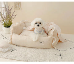 "Original Pet Imitation Rabbit Velvet Blanket for Dogs & Cats – Customizable, All-Season Quilt"