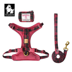 Truelove Pet Harness Tear-resistant with Removable Mini Pocket Bag