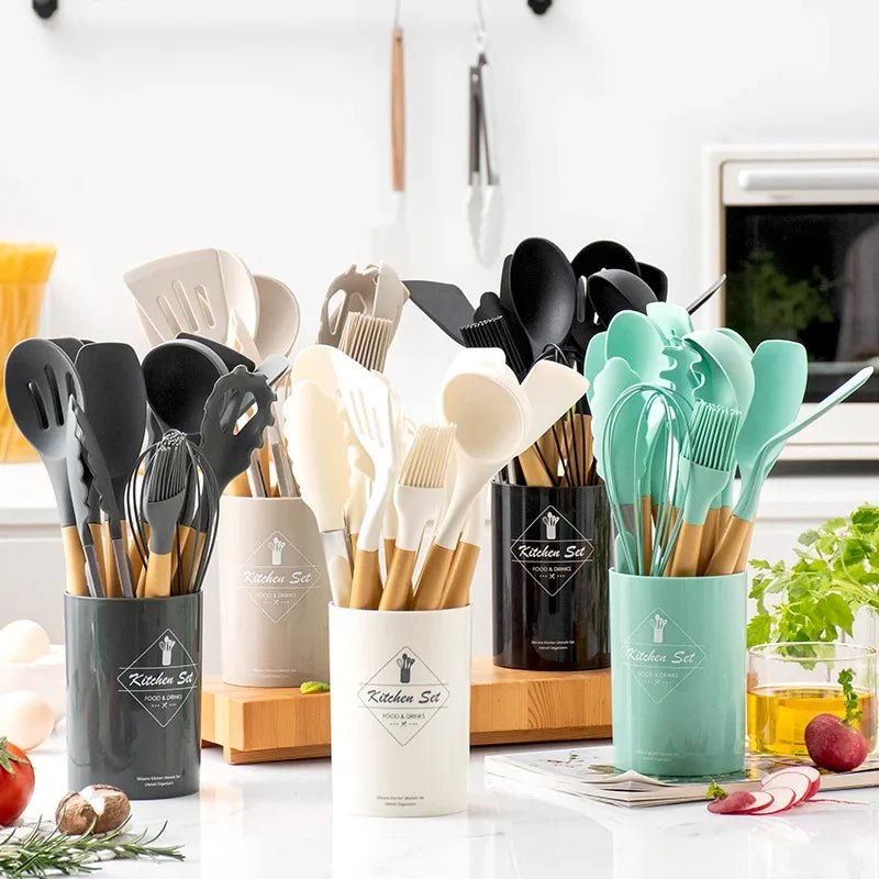 Food Grade Silicone Kitchen Cookware Utensils