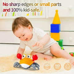 Interactive Crab Toy for Babies Creative Crawling Crab Escape Electronic Toys Animal Pet Runaway Musical Toys Gifts Dropshipping